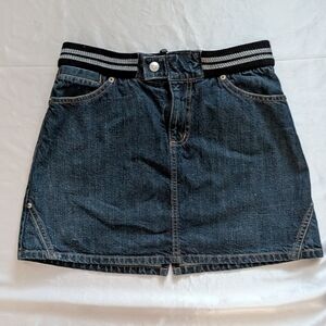 Allen B by Allen Schwartz Denim Skirt Dark Blue Size 28 Like‎ New